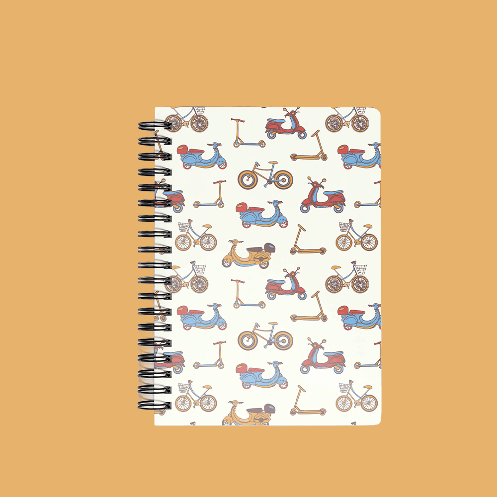 Scooters & Bikes Seamless Pattern