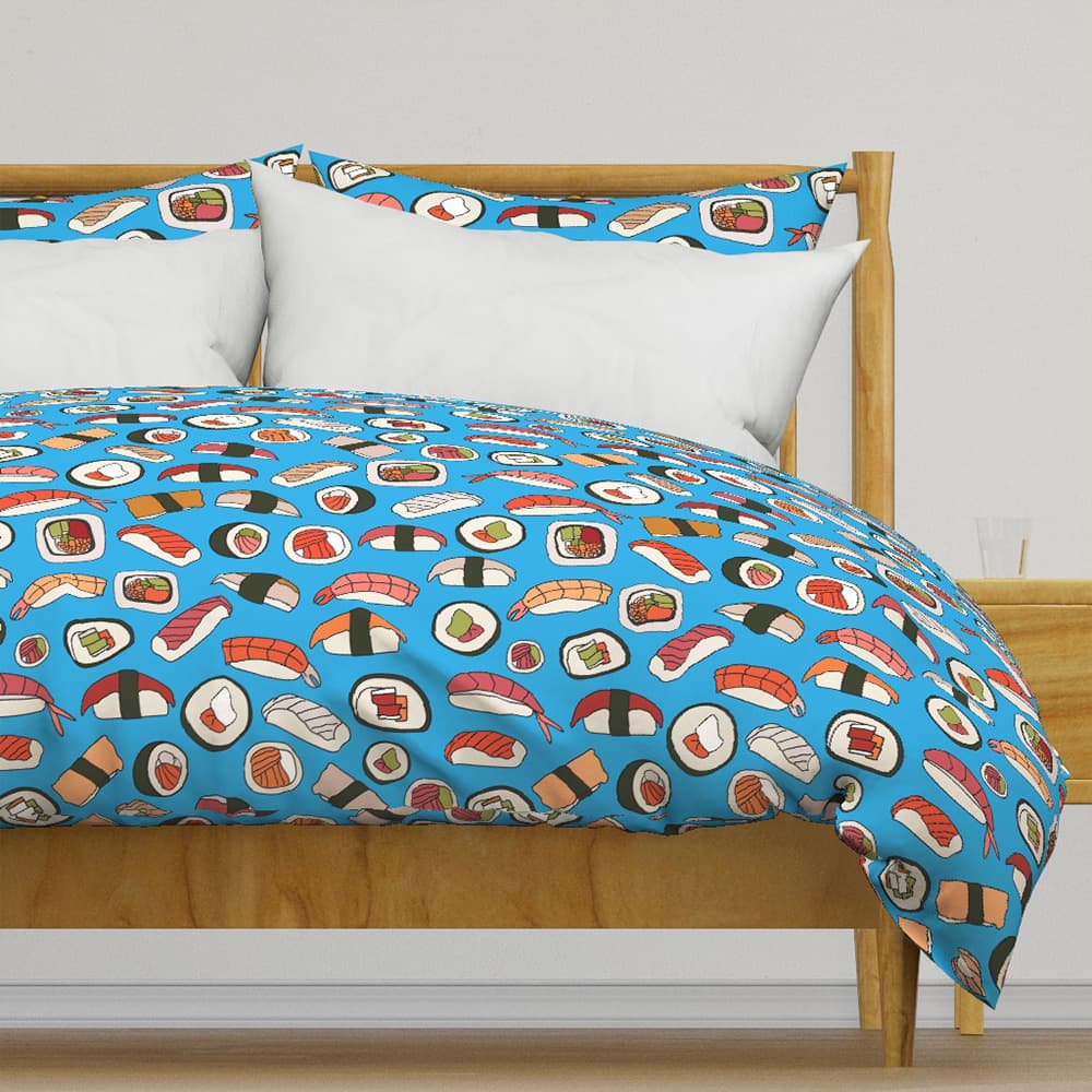 Vibrant Sushi Seamless Pattern