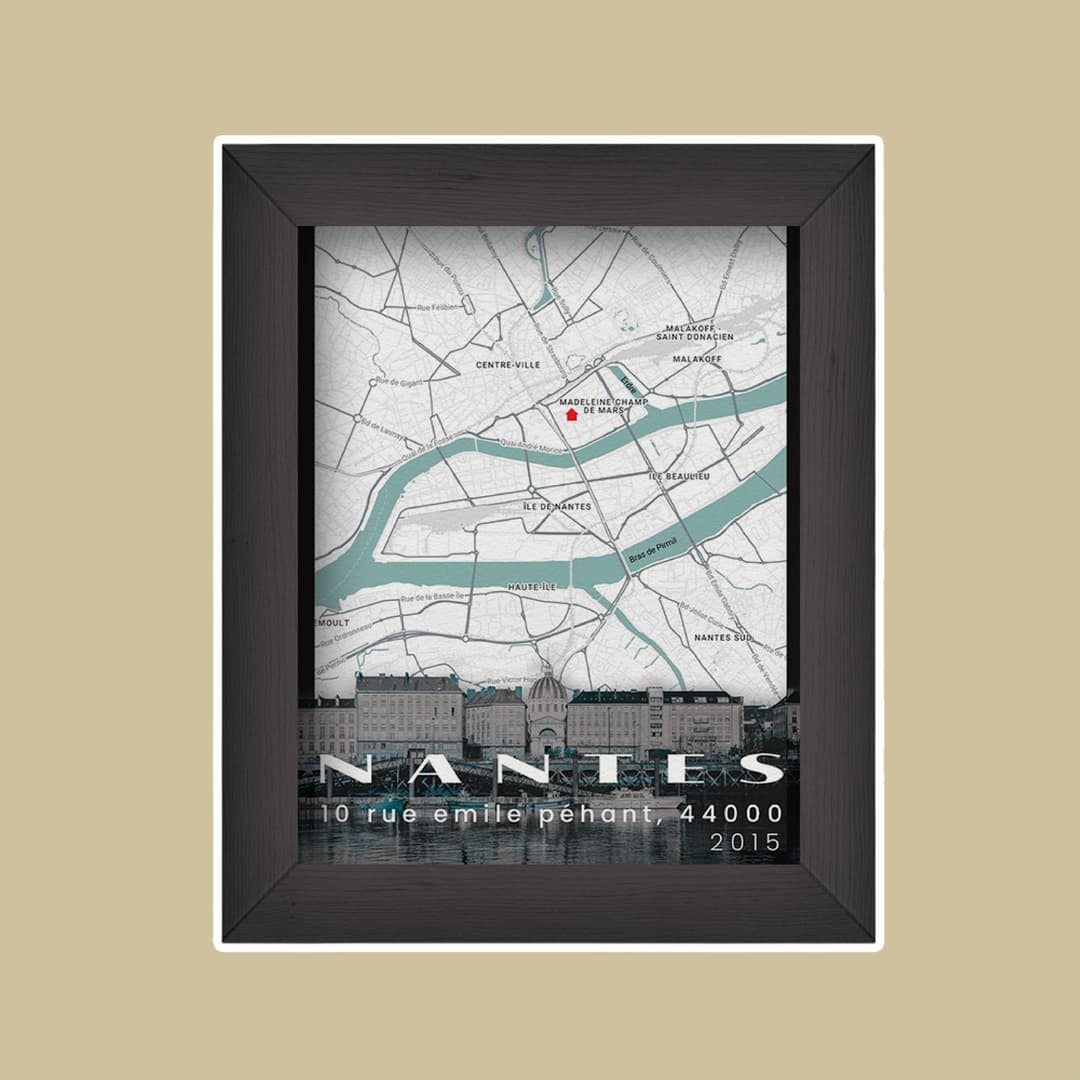 Custom address posters