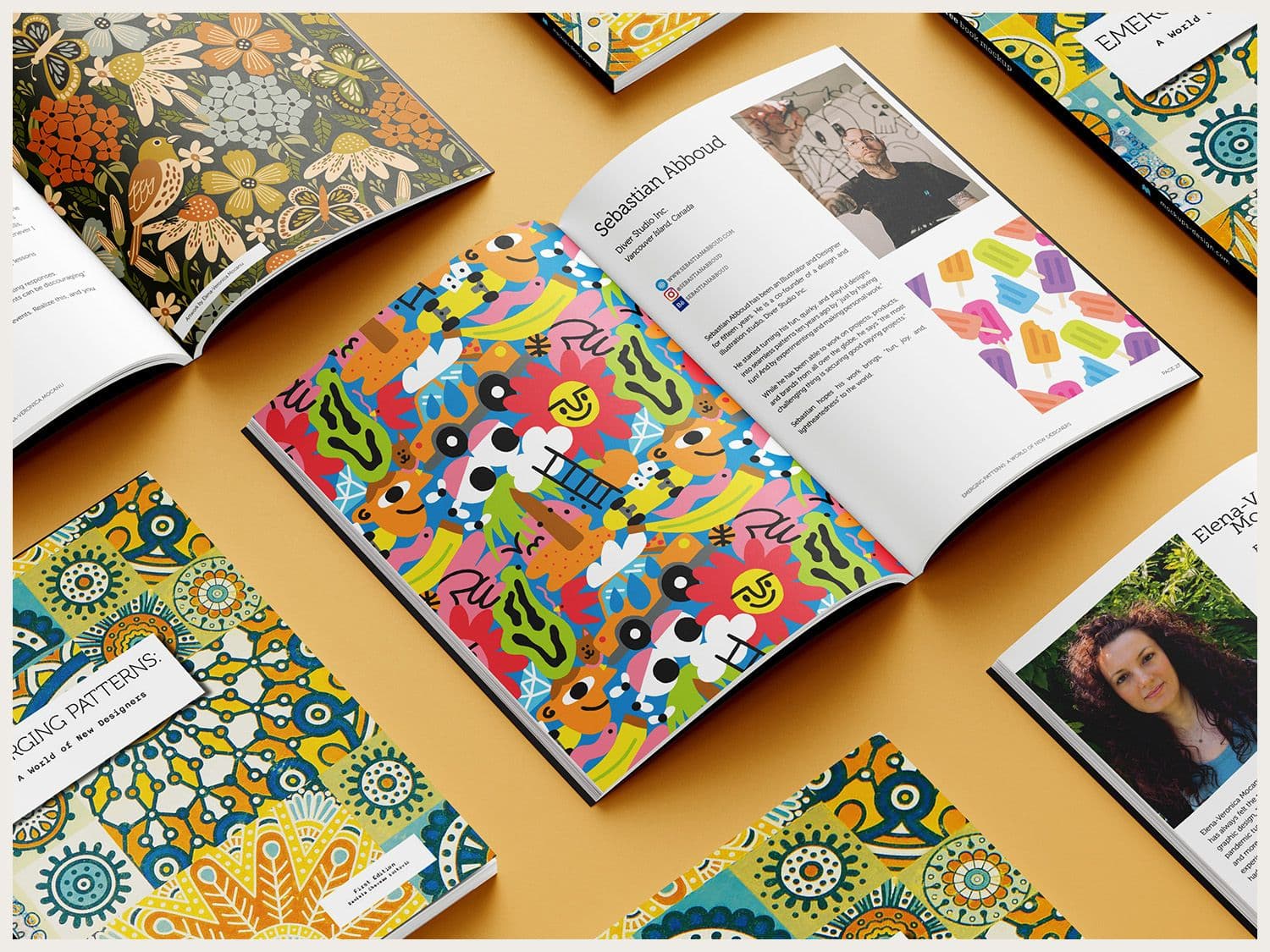 A white book mockup